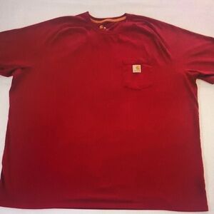 Carhartt Men's Red Pocket T-Shirt